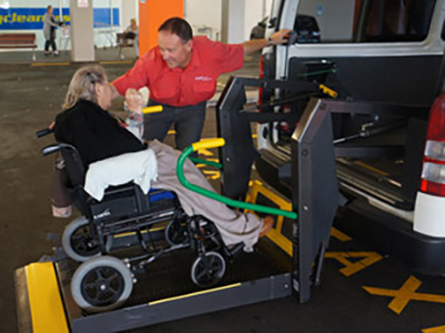 Total Mobility minibus wheelchair assistance