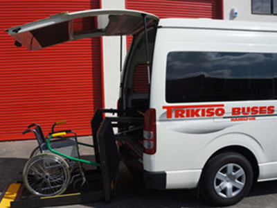 Total Mobility minibus wheelchair loading